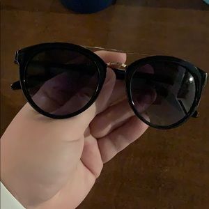 Black and gold sunglasses